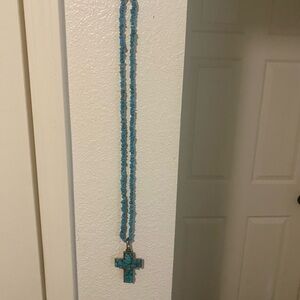 Beaded Cross Necklace